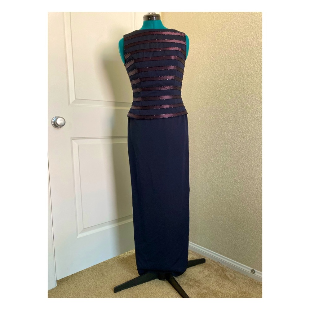 Marie St. Claire Vintage Dress in Navy Blue
